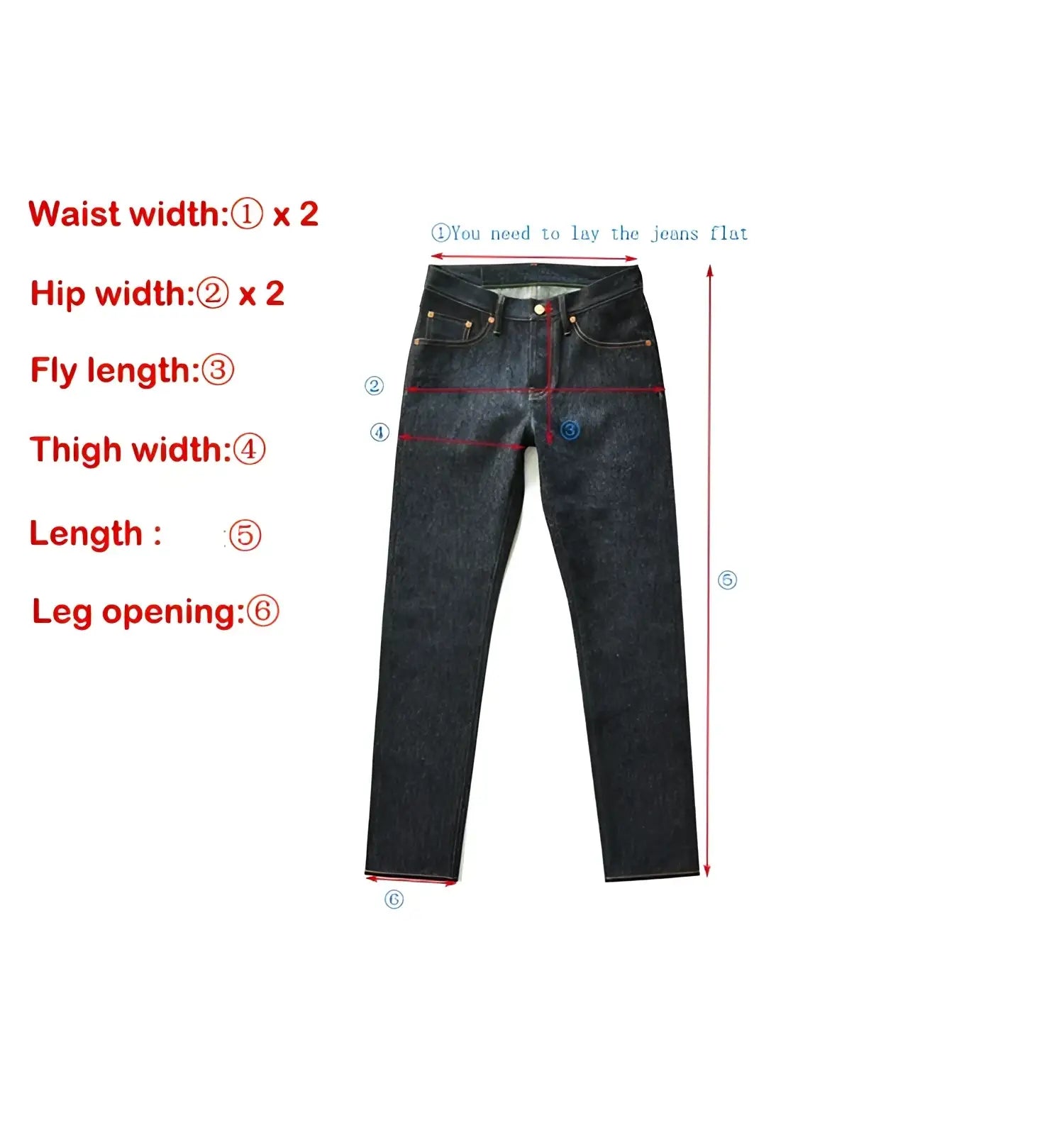 Dark indigo Saucezhan Fire Selvedge tapered raw denim jeans with classic five-pocket design and brass hardware