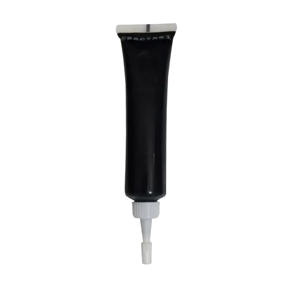 Black tube with white cap and nozzle featuring chinese text for scratch repair paste and touch-up paint kit
