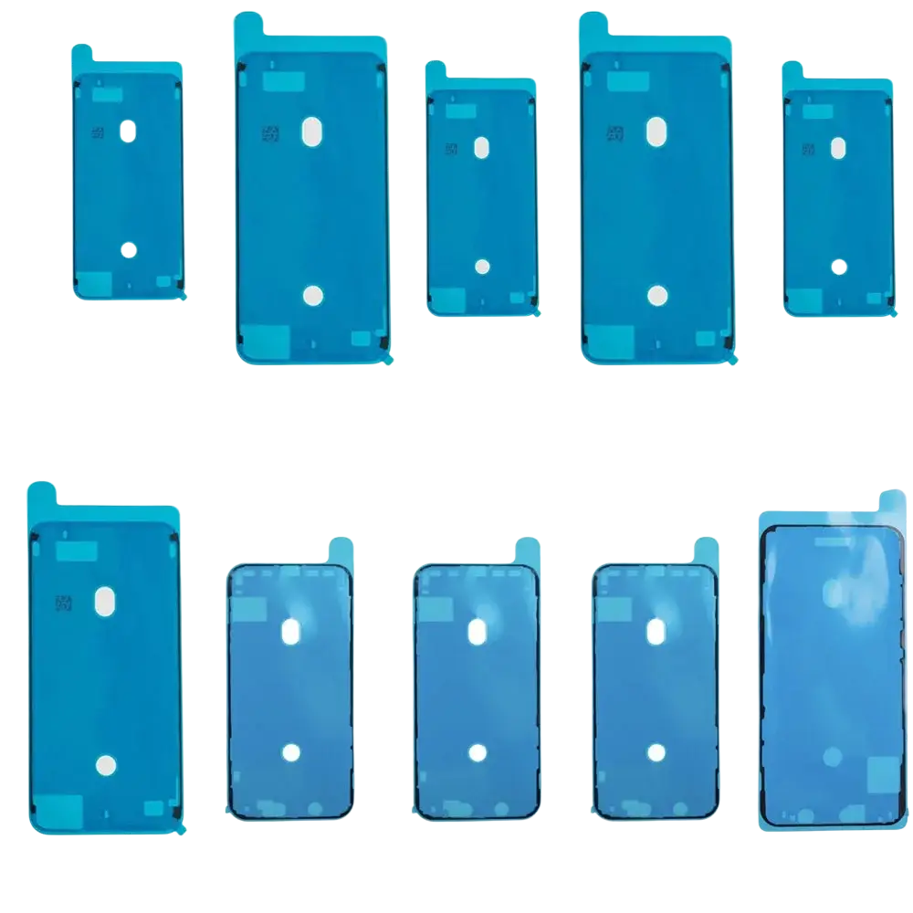 Blue adhesive-backed phone back panels for iphone pro max water screen adhesive strips waterproof seal replacement