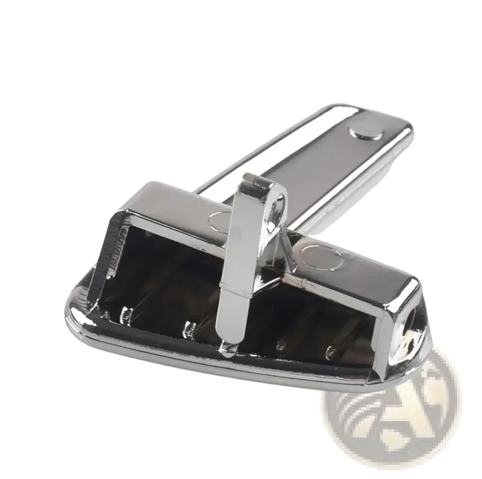 Chrome-finished metal interior door handle latch with integrated hinge for seat cordoba ibiza replacement
