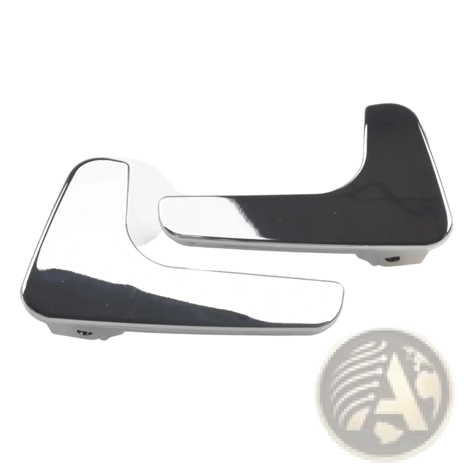 Chrome finished l-shaped car door handle trim pieces for seat cordoba ibiza interior replacement parts