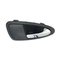 Seat Ibiza 6j interior door handle black plastic with chrome finished pull lever for 2010 to 2022 models back side view