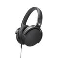 Black sennheiser hd400s wired over-ear headphones with sleek matte finish and padded earcups for comfortable listening