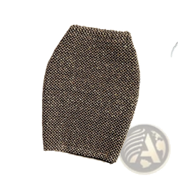 A shimmering gold and black knitted sequin mini skirt with a textured woven pattern for high waist party wear