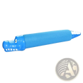 Blue foam crocodile-shaped shark foam water gun blaster with white teeth and eye details for kids pool toys