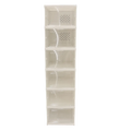 White translucent plastic shoe organizer storage boxes with five perforated drawers stackable for efficient working time storage