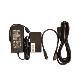 Black plastic signal fire fusion splicer power adapter jsl1304000 with 12v 8a dc output and coiled cables