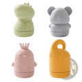 Pastel-colored silicone koala baby bath sprinkler toy with dinosaur penguin and elephant shapes for safe play