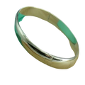 Sleek polished silver bracelet 925 sterling open bangle for women with smooth rounded design and secure clasp brazaletes pulseras mujer