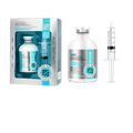 Skin brightening face serum with syringe applicator in silver and teal packaging for precise spot removal and whitening
