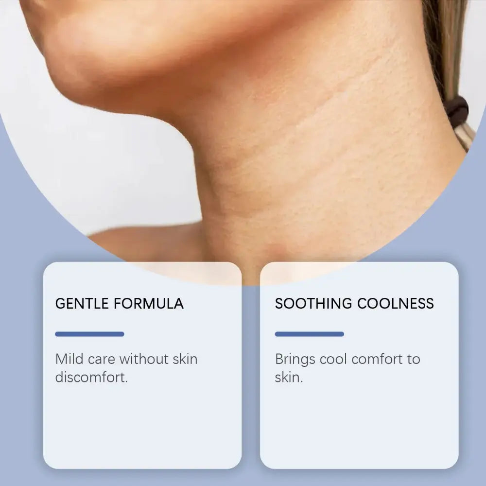A close-up of a person’s neck showing skin texture and wrinkles highlighting Ximonth spermidine autophagy skin soothing cream benefits