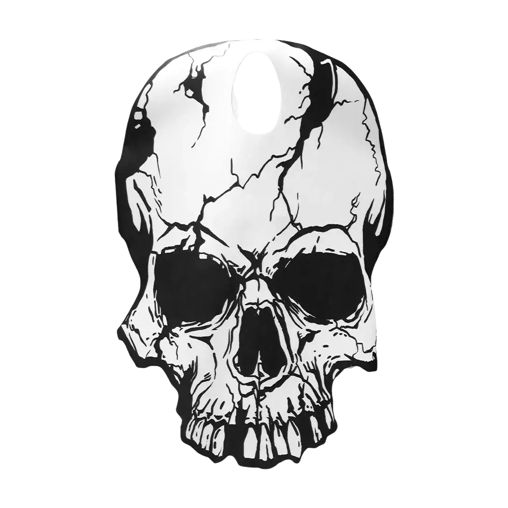 Black and white cracked skull design sticker for skull costume party cosplay outfit accessory
