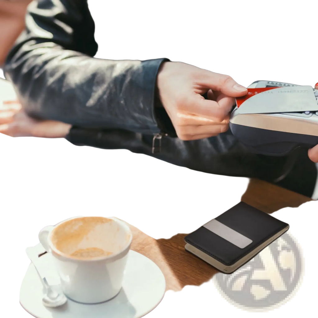 Black and silver slim unisex pu leather wallet with metal money clip and minimalist rectangular design
