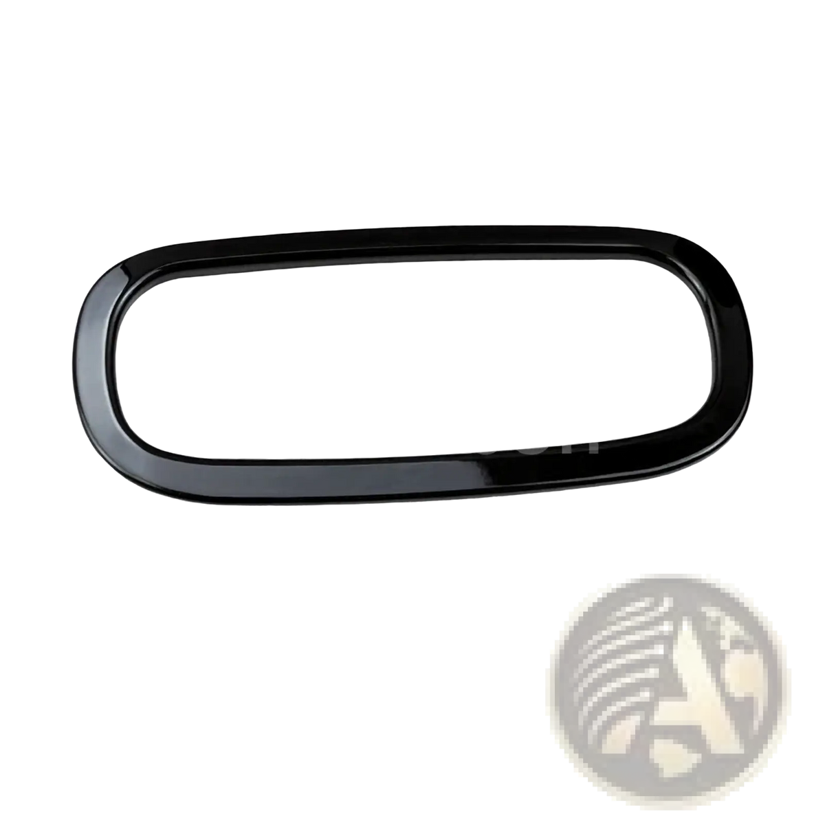 Black glossy trim ring for smart 453 fortwo forfour in the smart 453 black interior exterior trim kit visible from the back side
