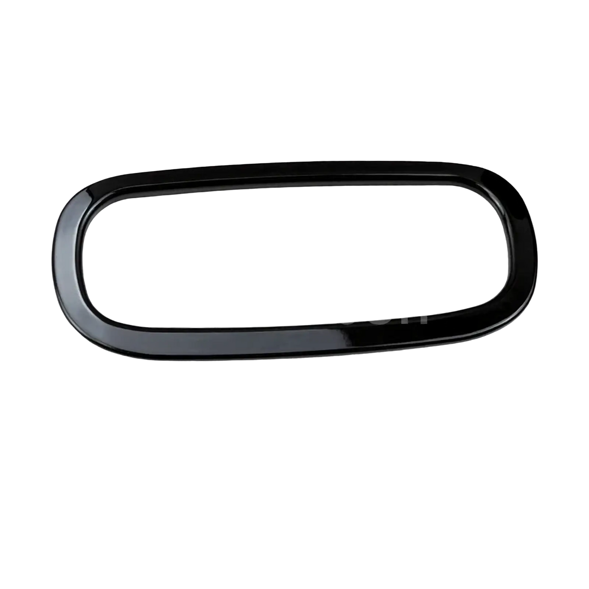 Black glossy trim ring for smart 453 fortwo forfour in the smart 453 black interior exterior trim kit visible from the back side