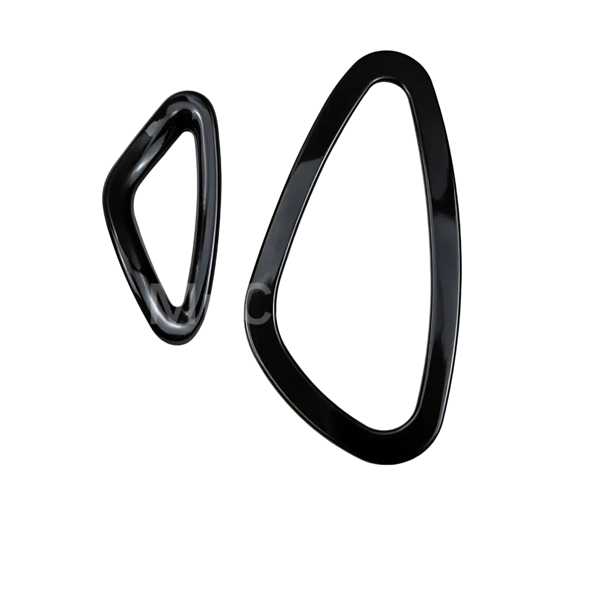 Black glossy plastic door handle trim inserts for smart 453 fortwo forfour in interior exterior trim kit