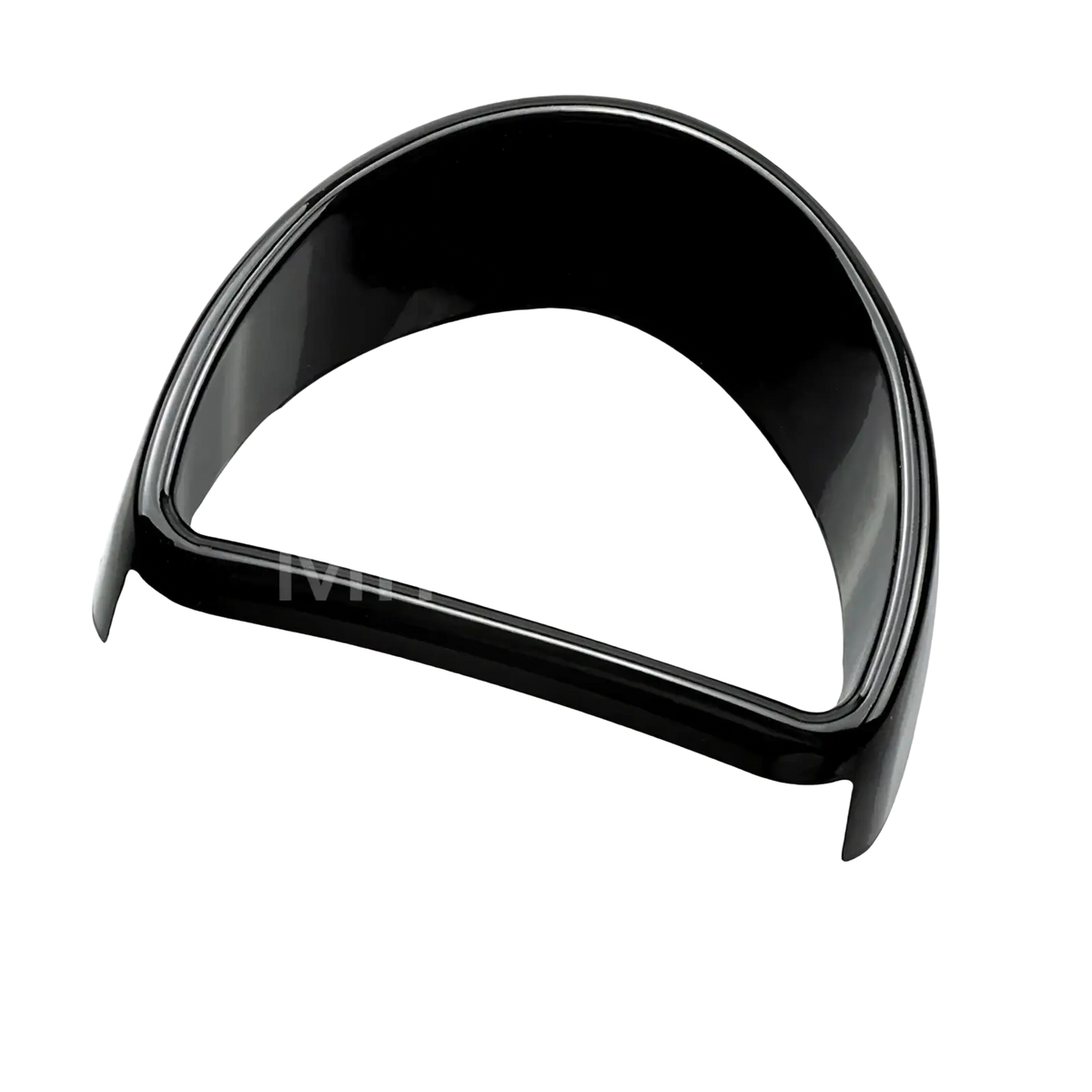Black glossy plastic side mirror cover showing back side for smart 453 fortwo forfour in interior exterior trim kit