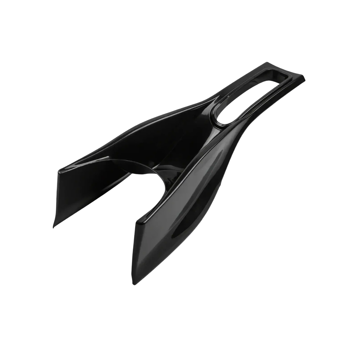 Black glossy plastic interior trim piece for smart 453 fortwo forfour included in black interior exterior trim kit