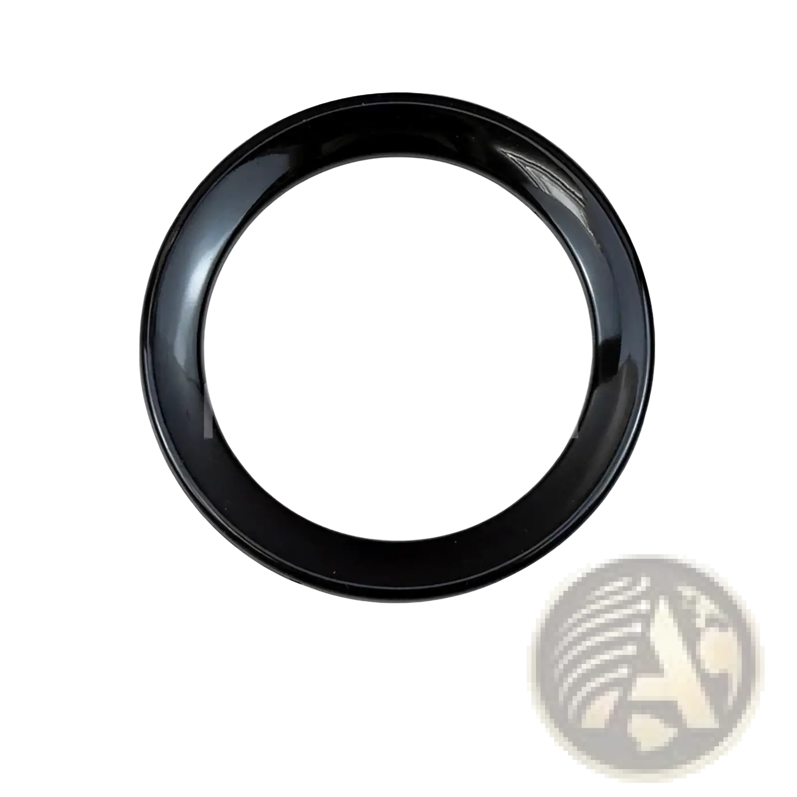 Black glossy circular ring made of durable material for smart 453 fortwo forfour interior exterior trim kit