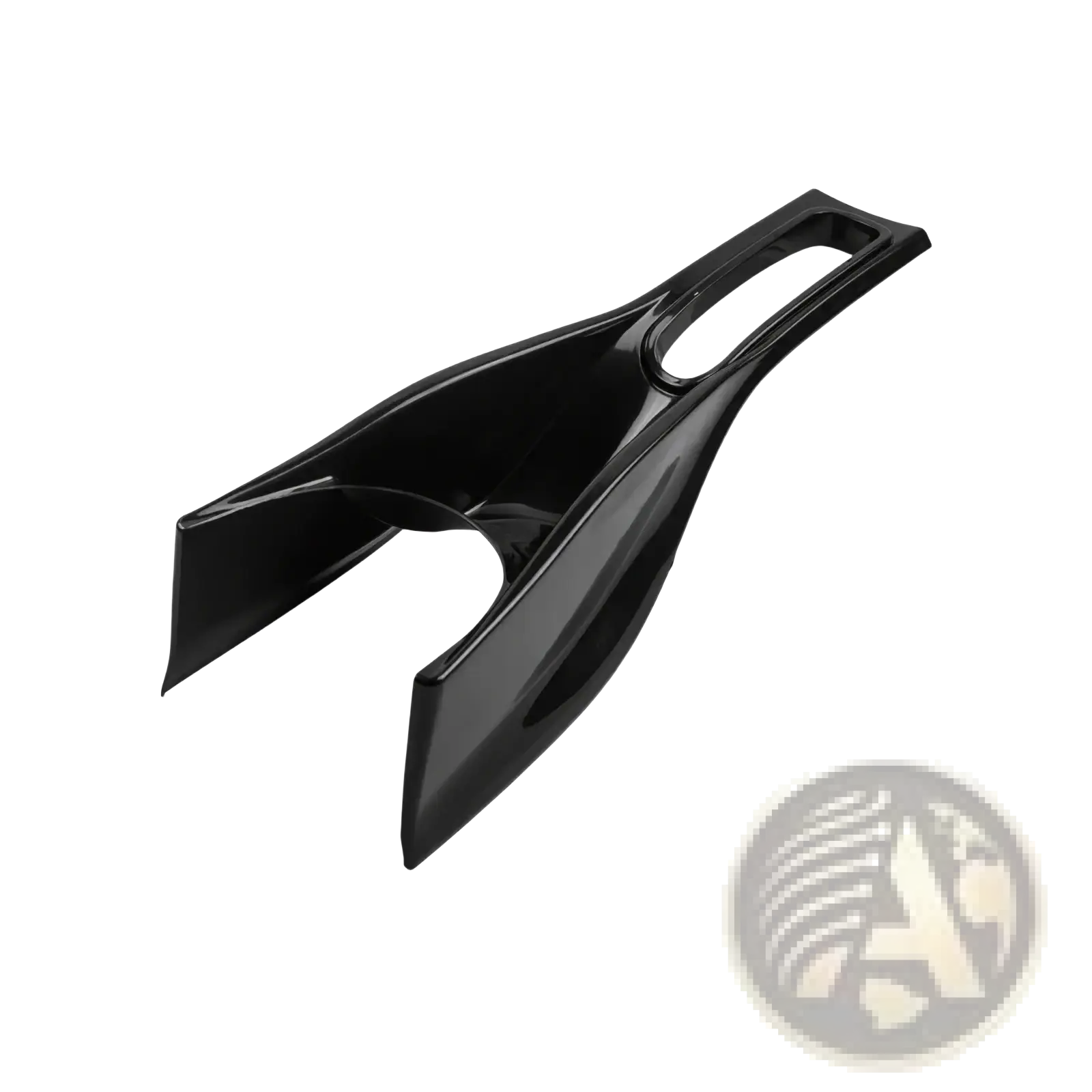 Black glossy plastic interior trim piece for smart 453 fortwo forfour included in black interior exterior trim kit