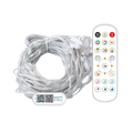Silver smart led curtain light rgb string lights with remote and white controller unit rohs ce emc certified