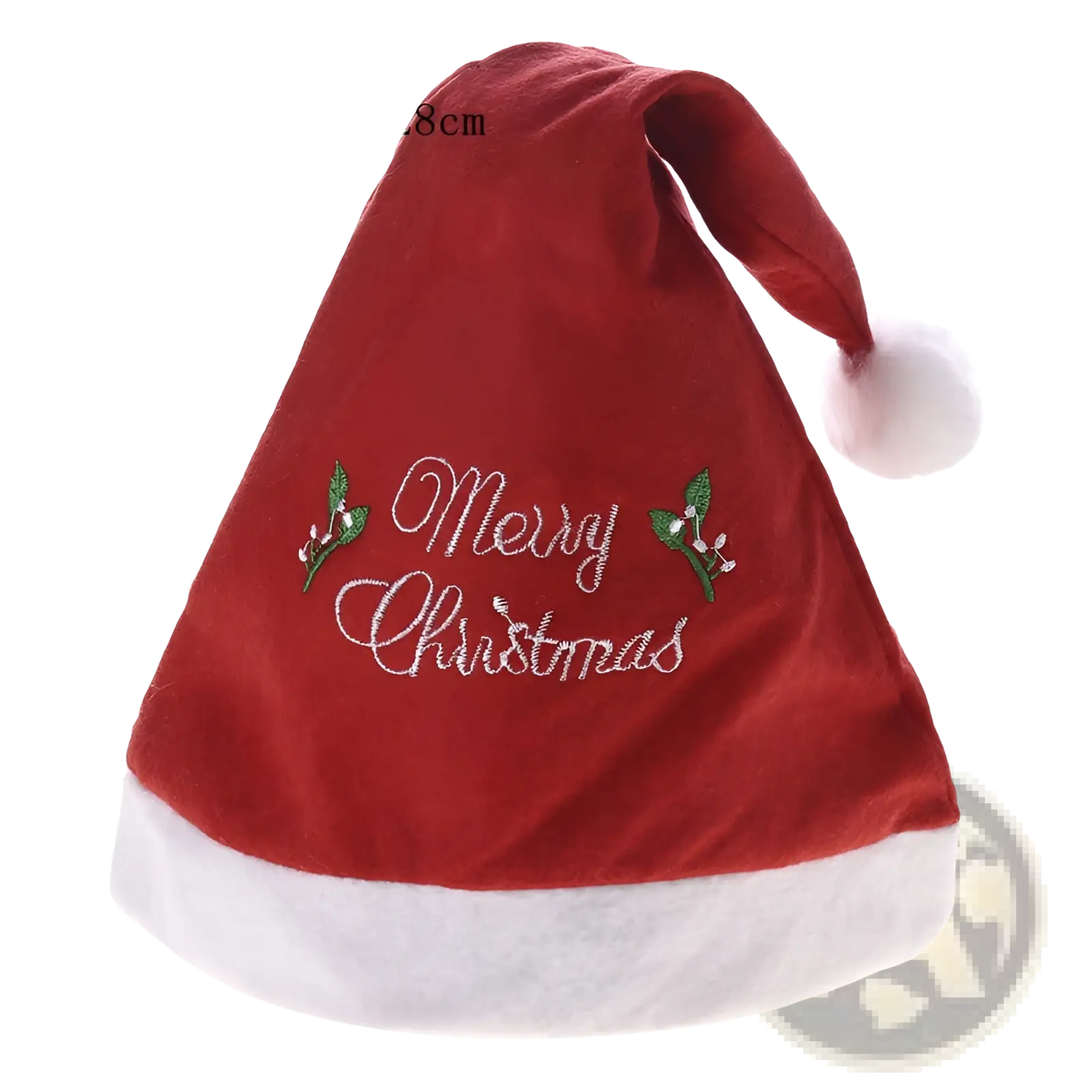 Smart robot toy gesture control dancing rc robot with red velvet santa hat white faux fur trim and silver merry christmas embroidery