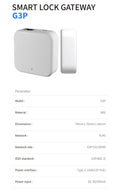 White ABS plastic smart wifi gateway g3p with blue LED indicator for TTLock app access control system
