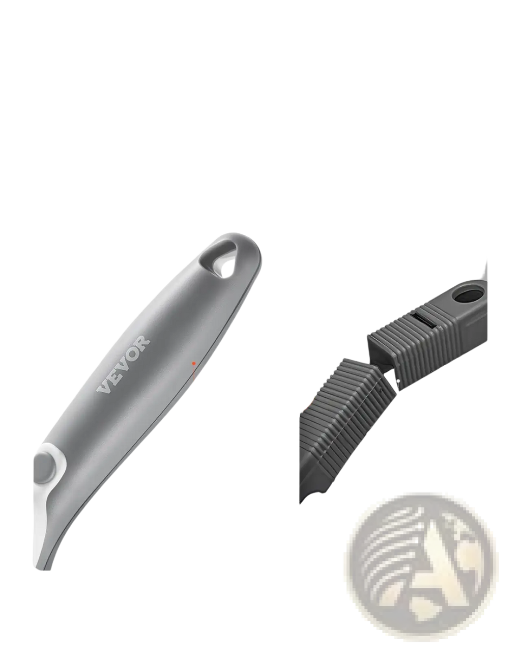 Gray pp material handle with thick slip-resistant grip for vevor soap dispensing dish brush with three scrubber heads