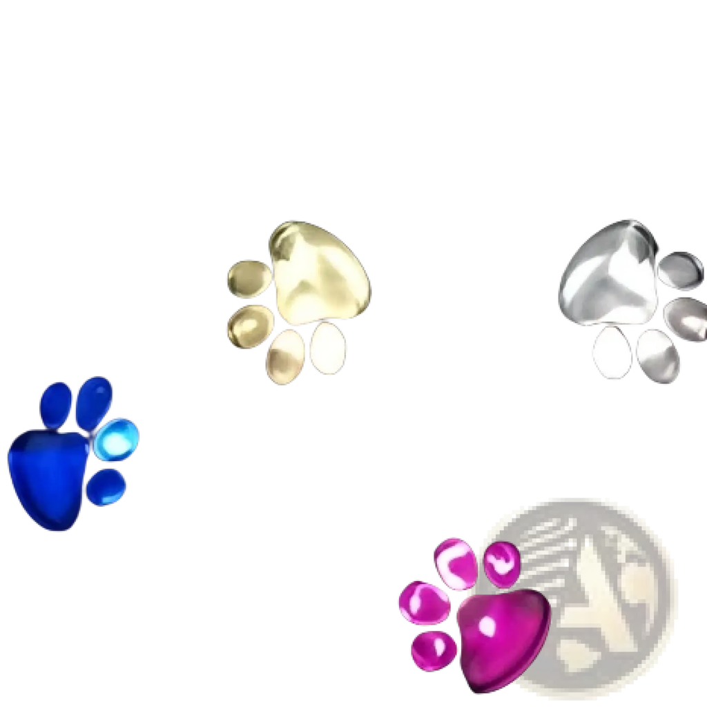 Multicolor led paw print solar lights for outdoor garden path decor featuring vibrant illuminated paw shapes