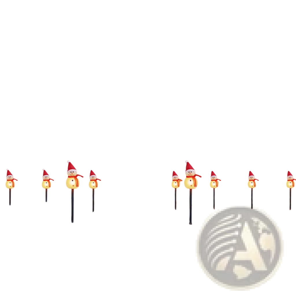 Solar snowman garden stake lights 3 pack ip55 waterproof with red hats and scarves illuminated from within