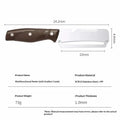 A stainless steel 3-in-1 vegetable peeler with a brown plastic handle and integrated scallion comb blade