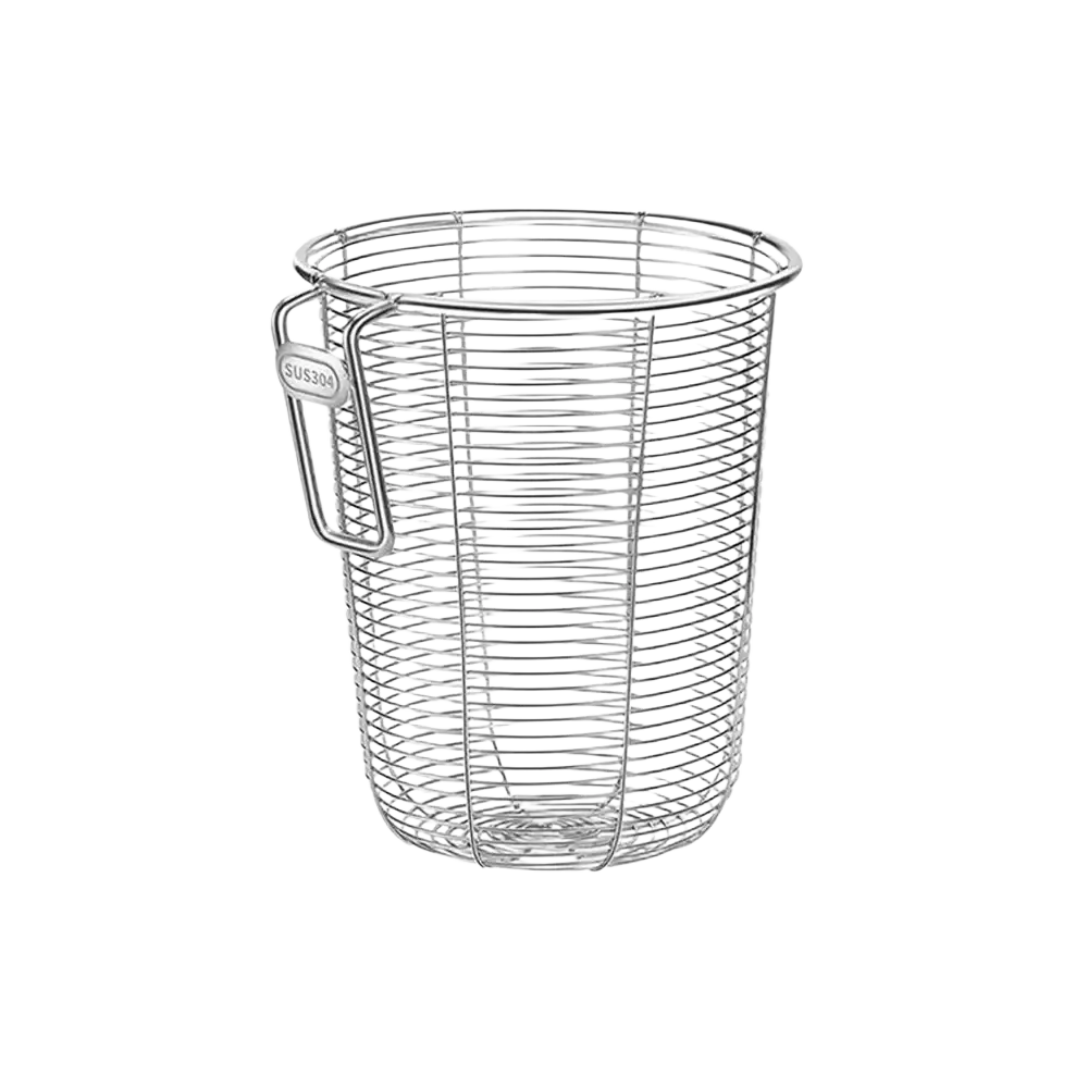 Silver stainless steel chopstick holder and dishwasher basket with sus304 wire mesh and handle for easy carrying