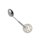 Stainless steel cooking utensil set featuring a sleek long rice scoop with polished finish and 31cm handle