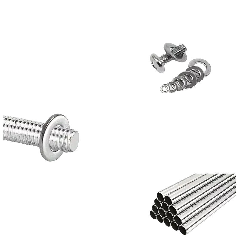 Stainless steel flat washer assorted kit 1250pcs with smooth edge stainless steel screws in multiple sizes and matching washers