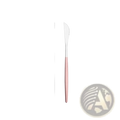 A sleek pink-handled butter knife with a polished stainless steel blade from the Stainless Steel Luxury Pink Cutlery Set