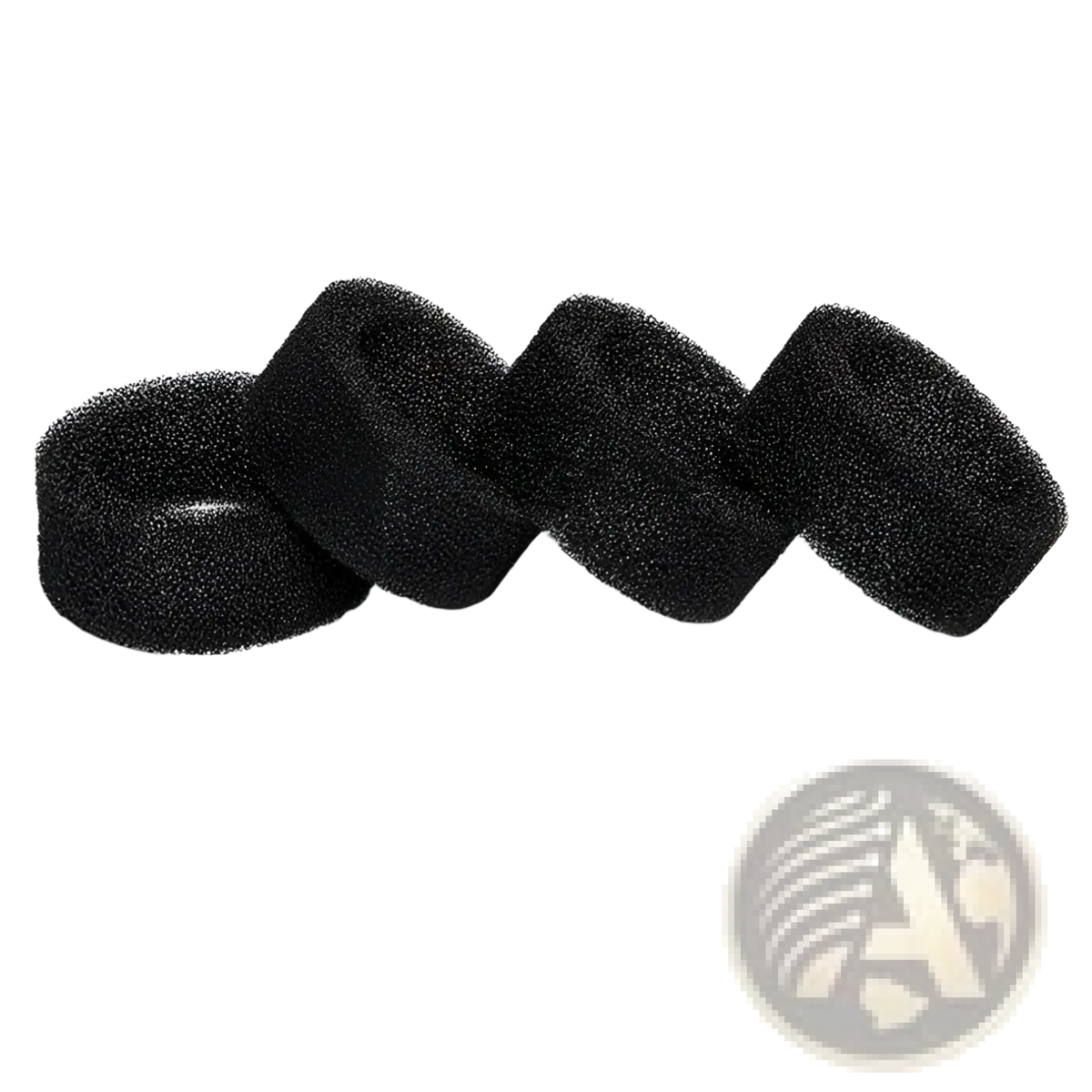 Black porous foam filter rings for stainless steel pet water fountain with filter for clean hydration