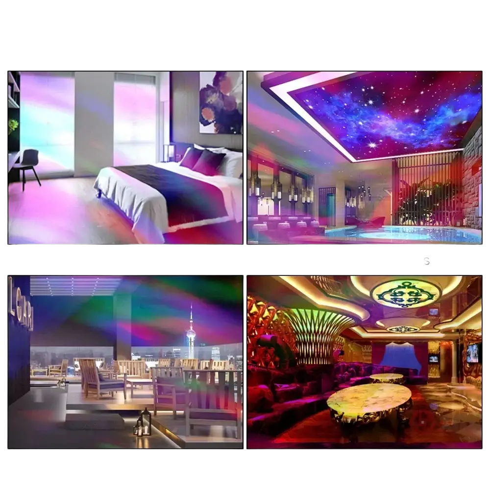 Starry sky projection night light displaying bedroom rainbow lighting starry galaxy ceiling pool hotel lounge ktv room