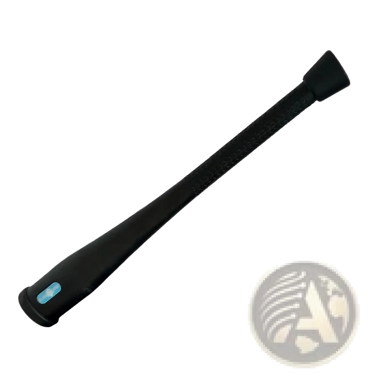 Steel fitness clubbell 2-32kg indian club with black rubber-coated handle textured grip and blue end cap accent