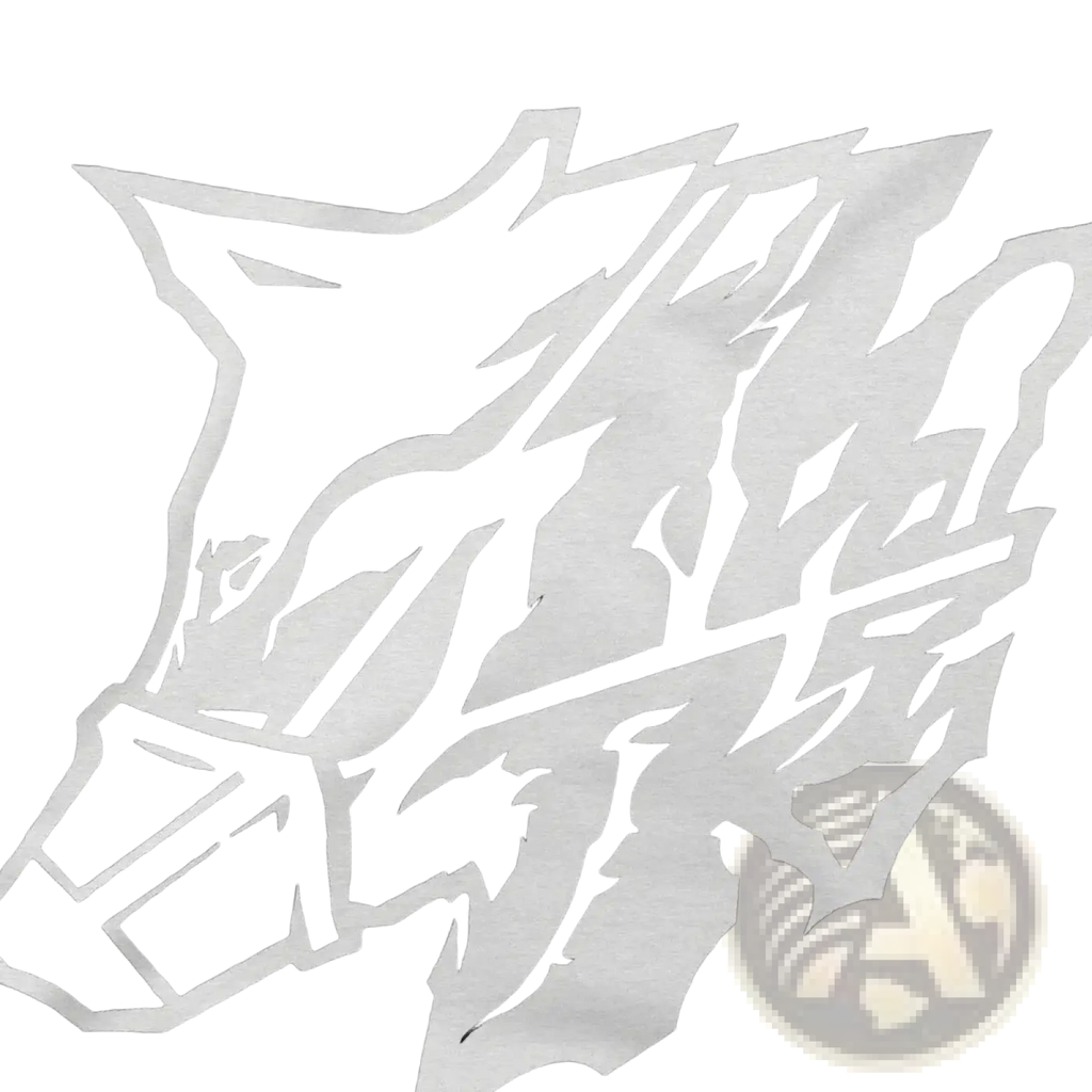 Black cotton steel haze wolf graphic mens t-shirt featuring a bold white stylized wolf head with graffiti design