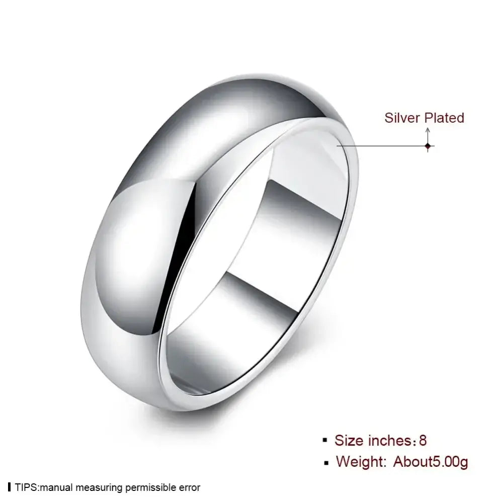 High quality sterling silver ring minimalist starburst band with smooth polished finish and rounded edges size 5-11