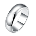 A high quality sterling silver ring featuring a sleek polished minimalist starburst band in sizes 5 to 11