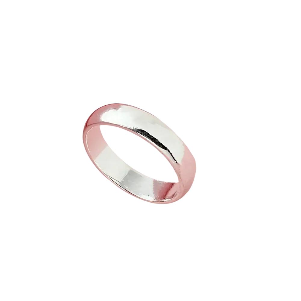 A high quality sterling silver ring with a sleek minimalist starburst band design in sizes 5 to 11