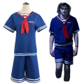 Navy blue sailor-style cosplay outfit with white trim and red neckerchief for steve harrington from china mainland