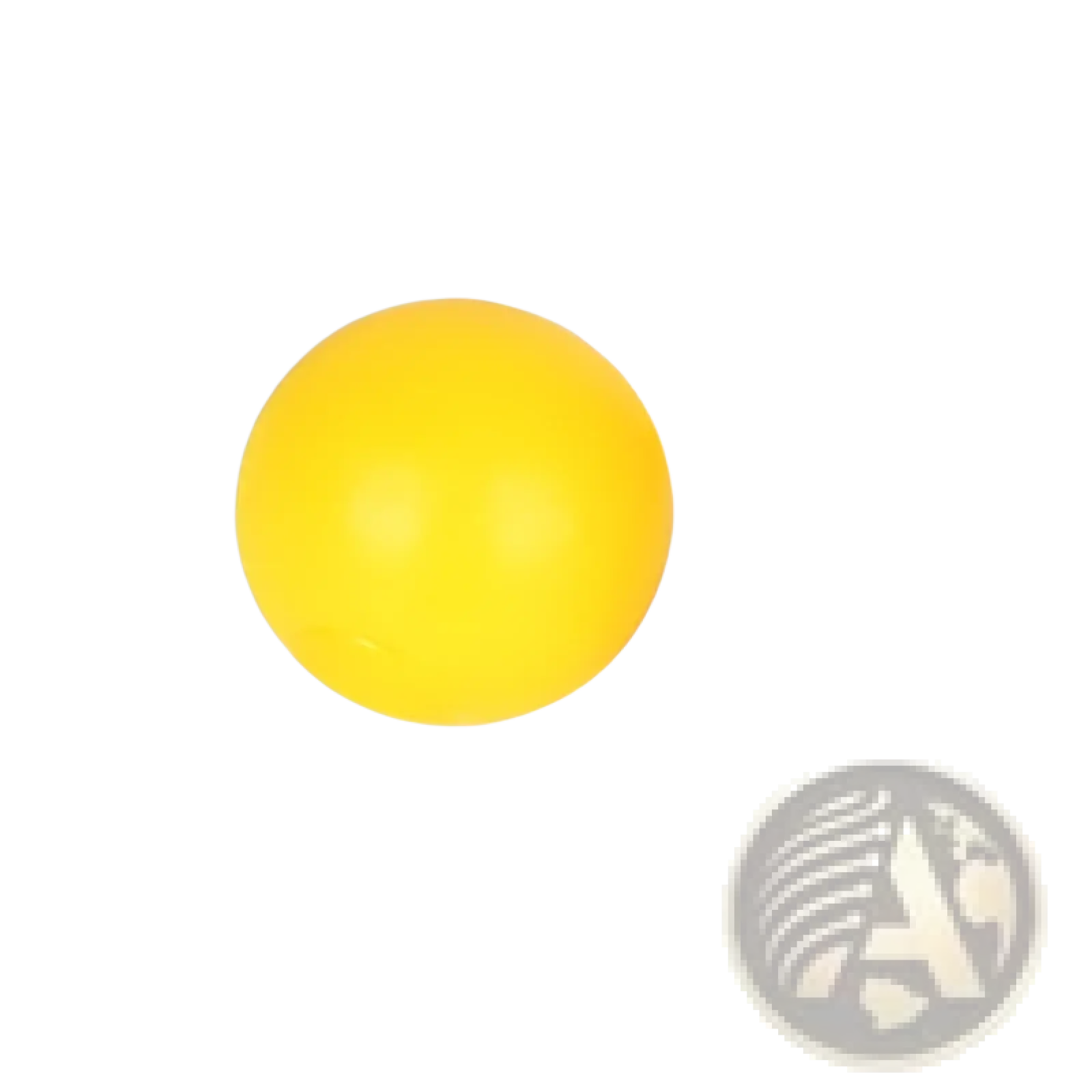 A bright yellow 6cm luminous sticky wall ball stress relief glow squash toy designed for sensory play and relaxation