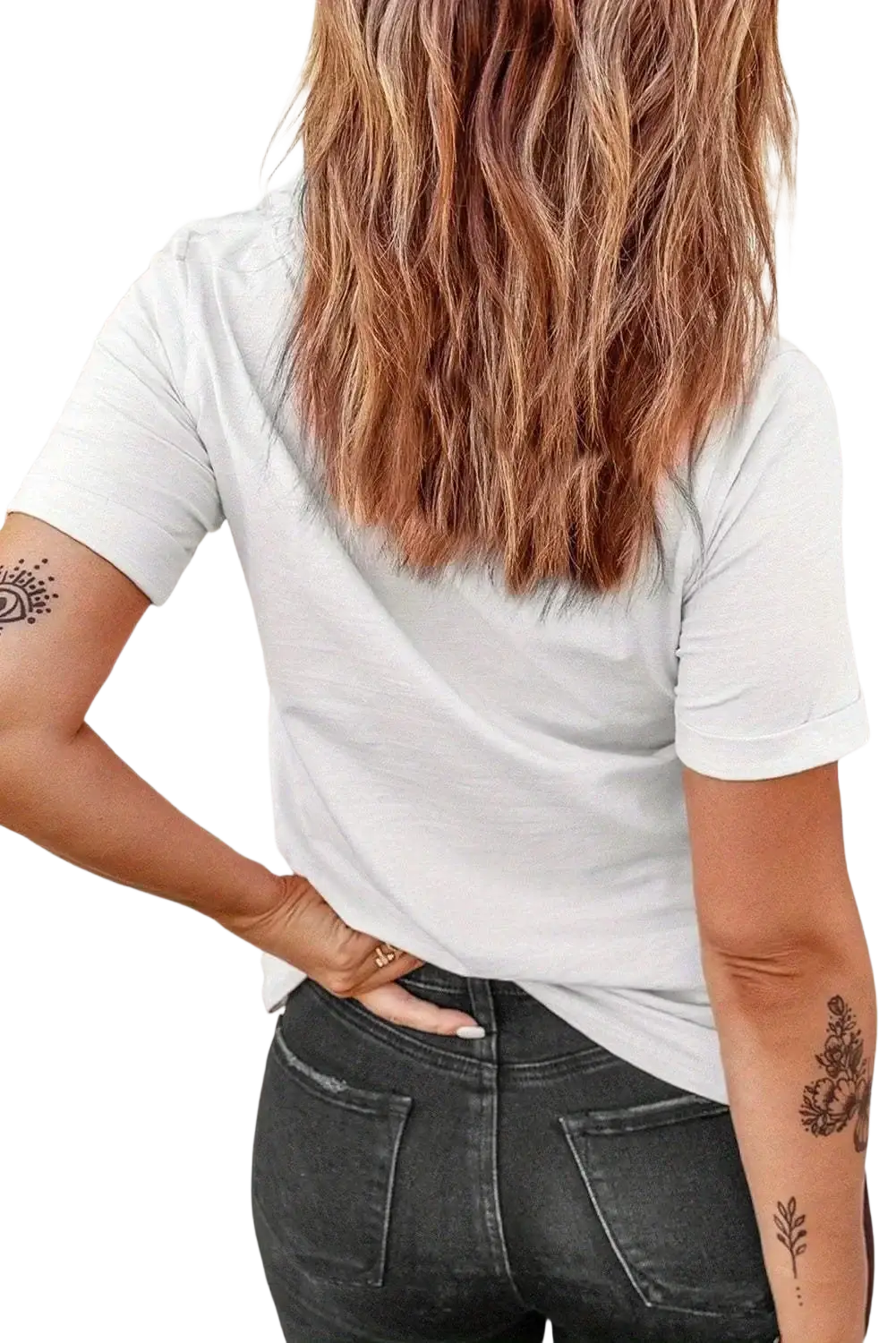 White short sleeve casual t-shirt with strawberry print and relaxed fit for comfortable everyday wear
