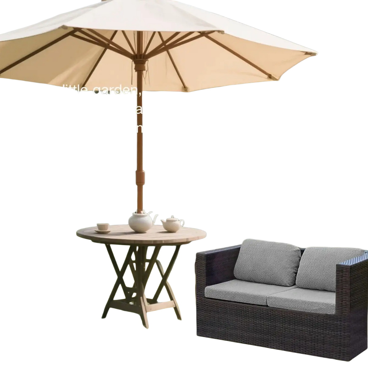 Dark brown wicker loveseat with gray cushioned seating and patterned backrest cushions featuring stretch sofa cushion cover 65-95cm thickness 5-20cm