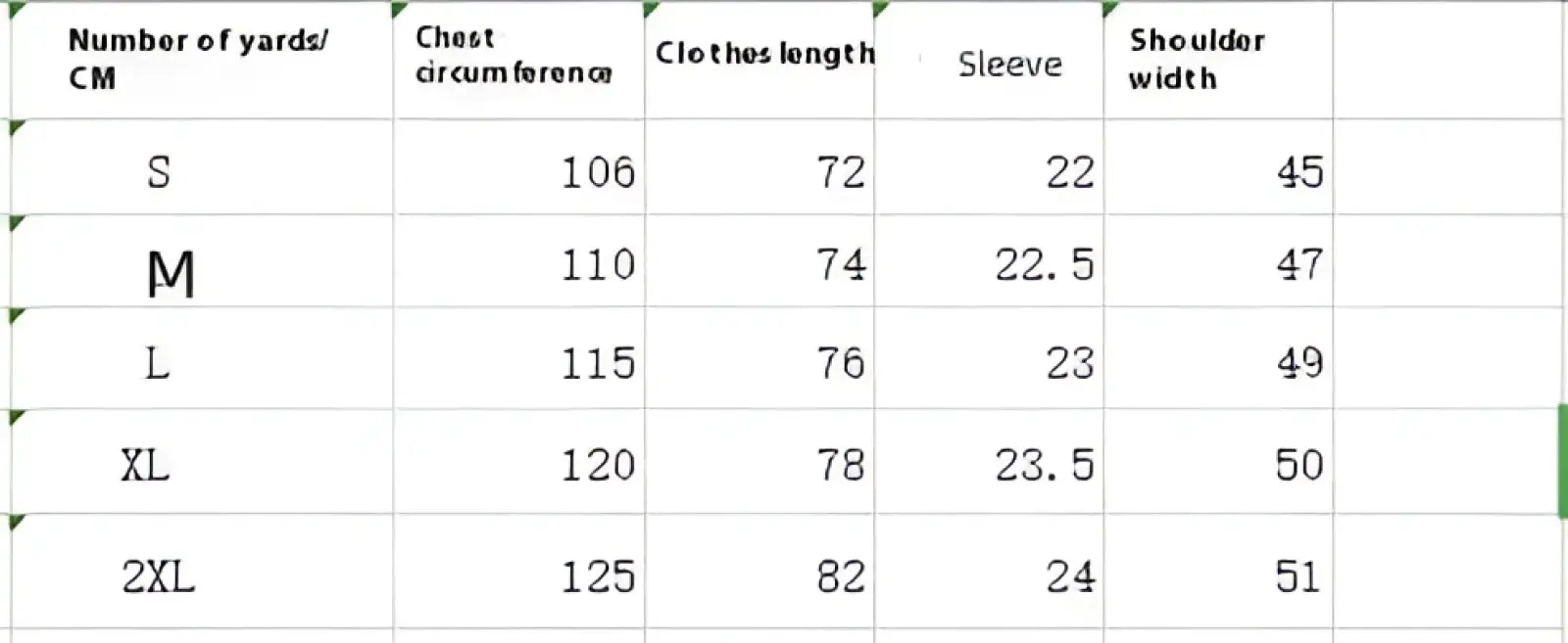 The table displays size measurements for a striped short sleeve button up shirt including chest and sleeve length