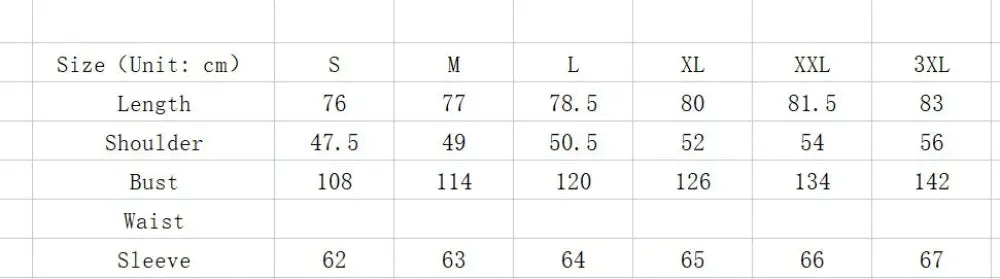The table shows size measurements for a men’s striped slub linen stand collar casual shirt in centimeters