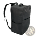 Black fabric stroller travel backpack for cybex libelle gb pockit with adjustable shoulder straps and front zippered pocket