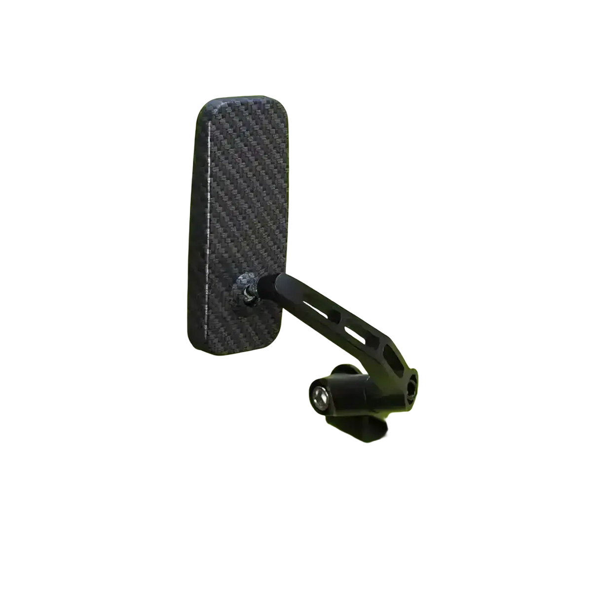 Black carbon fiber rearview mirror for suzuki jimny hood 2019+ with sleek angular design and matte finish